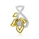 Beautifully Crafted Diamond Pendant Set with Matching Earrings in 18k gold with Certified Diamonds - LPT2171P, LPT2171PE